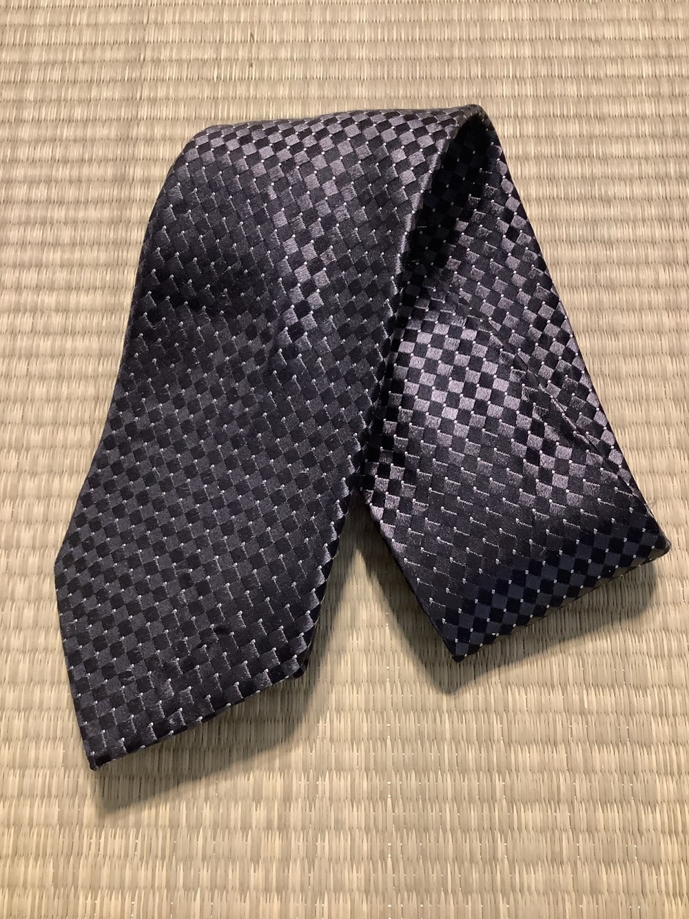 Donald Trump Silk Tie Mens Black Silver Diamond Signature Collection Luxury